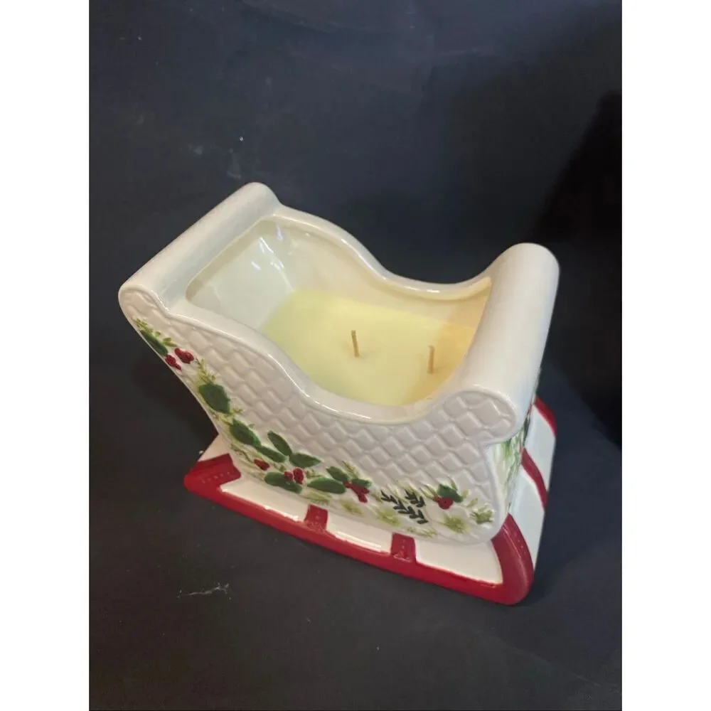 Home Worx by Harry Slatkin 14oz Let It Snow Scented Sleigh Candle